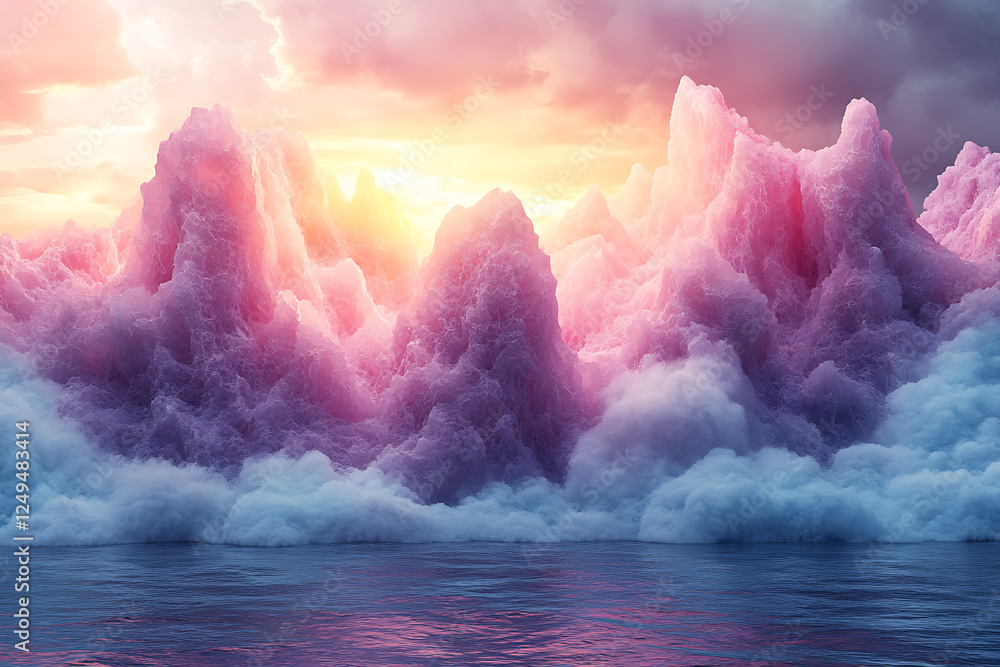 Fototapeta premium A stunning artistic composition with soft, dreamy shades and delicate color transitions.