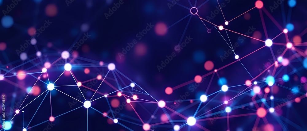 Futuristic Abstract Technology Network