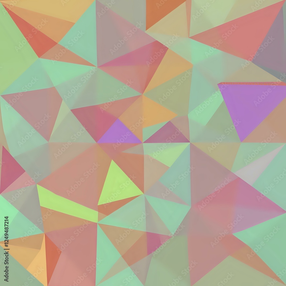 Vibrant Geometric Abstract Design with Dynamic Triangles Vibrant Geometric Abstract Design with Dynamic Triangles