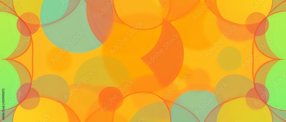 Abstract Geometric Circles: Vibrant Color Wallpaper Design Abstract Geometric Circles: Vibrant Color Wallpaper Design