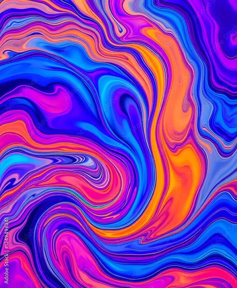 Vibrant Abstract Wave Art Vibrant Abstract Wave Art