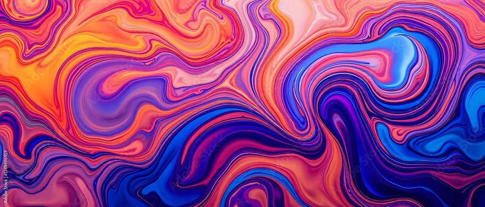 Vibrant Abstract Digital Art with Swirling Color Patterns Vibrant Abstract Digital Art with Swirling Color Patterns