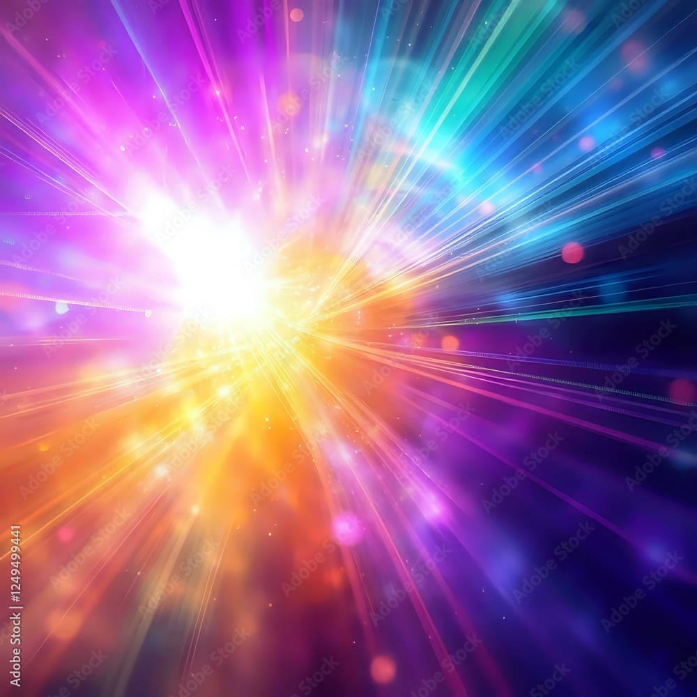 Vibrant Digital Explosion Art Vibrant Digital Explosion Art