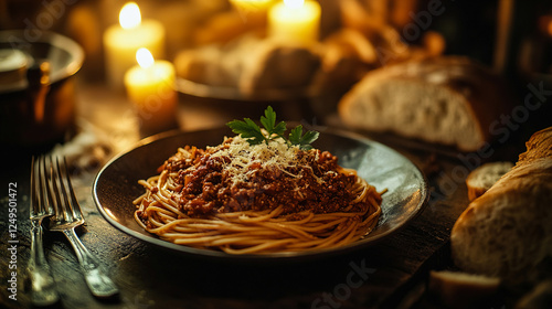 Classic Spaghetti Marinara with Fresh Basil and Parmesan – Rustic Italian Dining photo