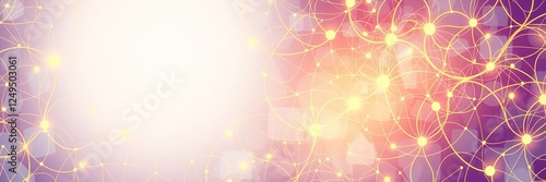 Interconnected Organic Lines on Intricate Patterned Canvas