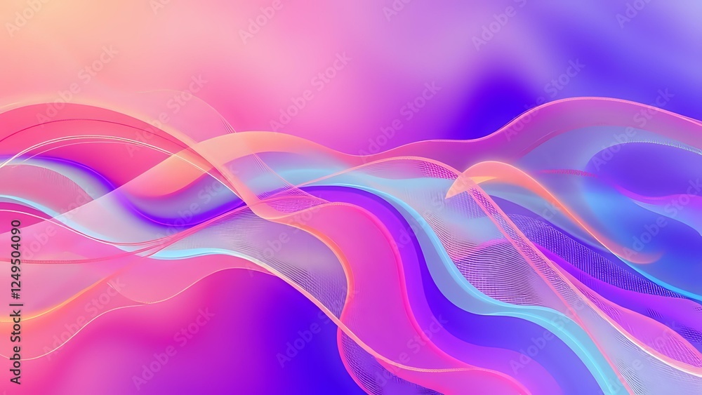 Vibrant Abstract Digital Art with Flowing Lines Vibrant Abstract Digital Art with Flowing Lines