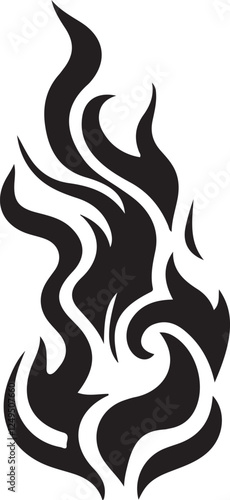 fire flames silhouette illustration