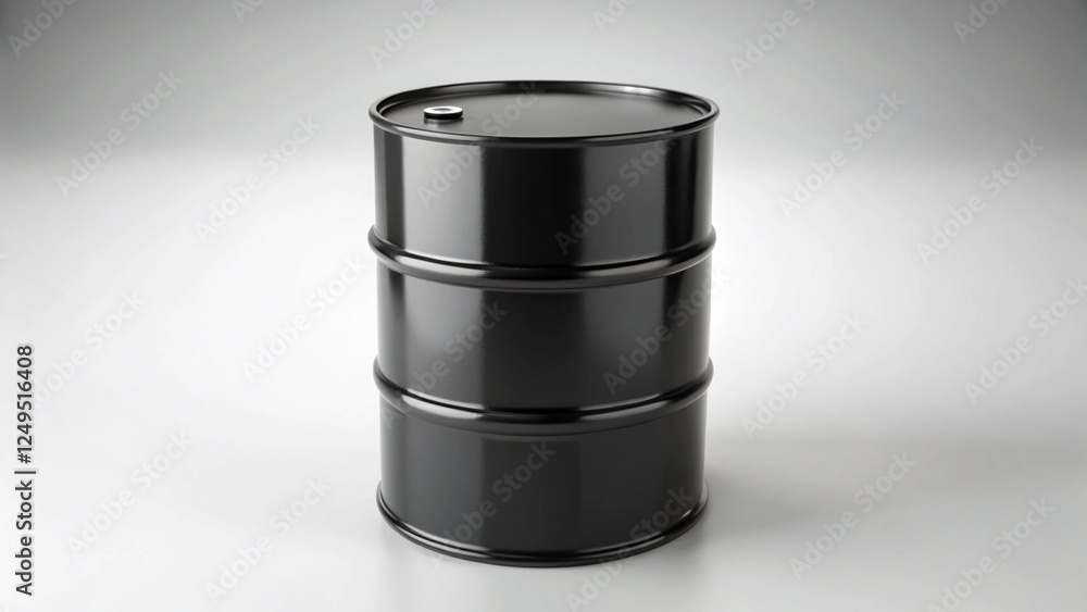 Black oil barrel isolated on white background Black oil barrel isolated on white background