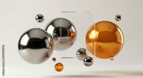 Floating Metallic Spheres	
