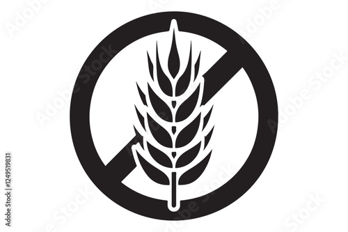 Gluten Free Icon silhouette