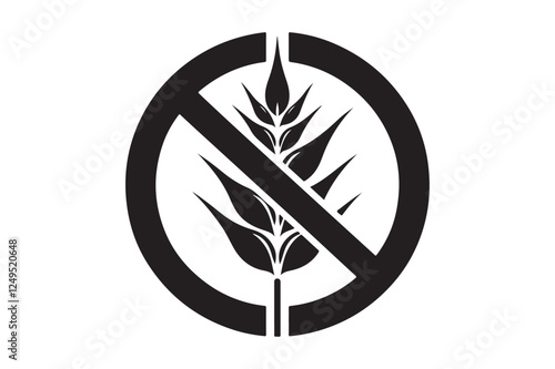 Gluten Free Icon silhouette