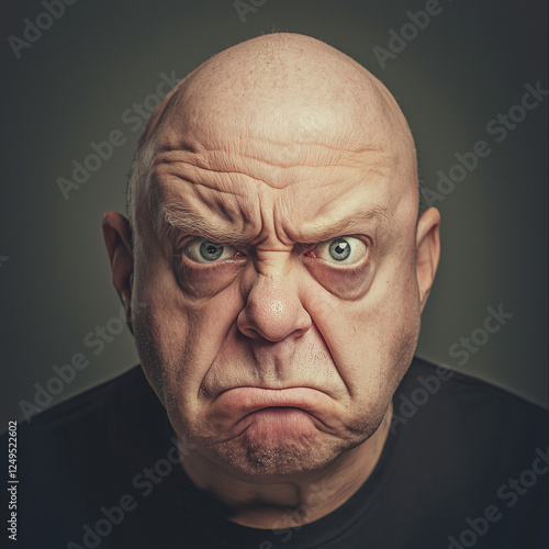 The bald doorman with an ger photo