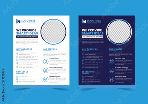 Professional Business Flyer Template , CMYK , Print Ready , Marketing Agency Social Media Post Template, Facebook Post, ,LinkedIn Post