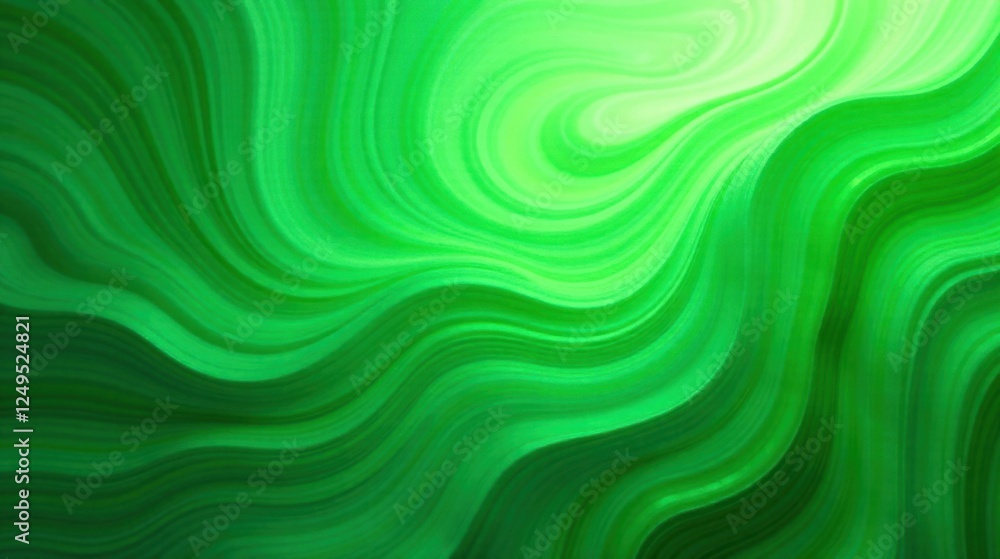 Abstract Green Swirling Waves A Serene and Vibrant Background for Design Projects Abstract Green Swirling Waves A Serene and Vibrant Background for Design Projects