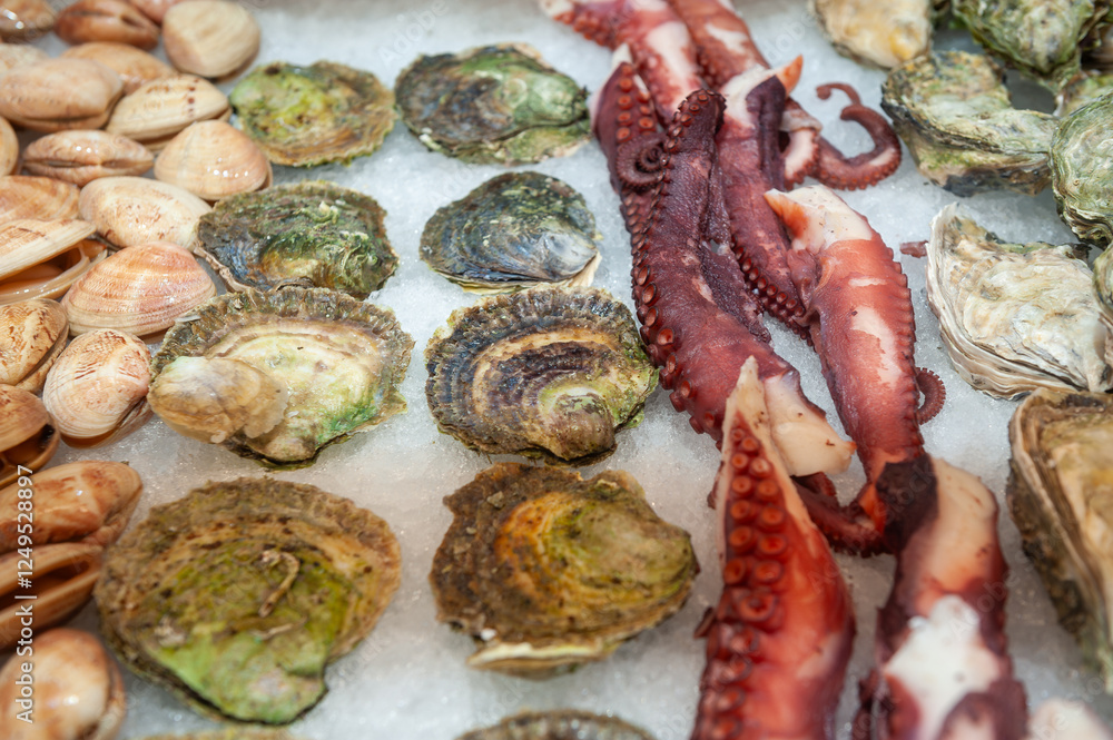 Food market in the port of Bergen, Norway