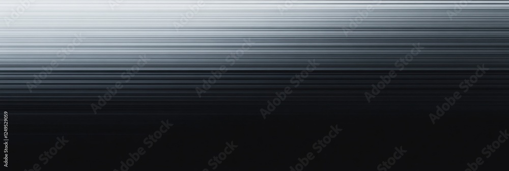 Obraz premium Abstract blurred horizontal lines in gradient black and white