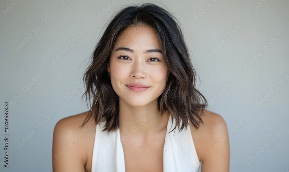 Woman portrait, neutral expression, studio shot, candid, friendly face, professional, stock photo Woman portrait, neutral expression, studio shot, candid, friendly face, professional, stock photo