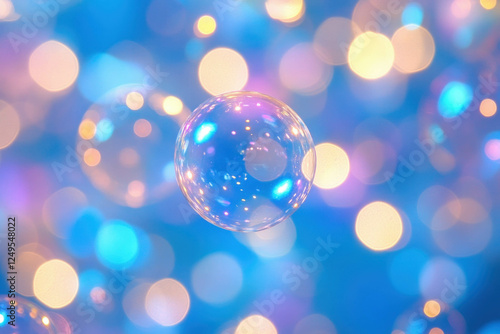 Blue Bubble Background
