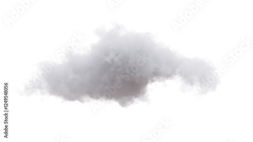 Obraz na płótnie Cloud isolated on white, transparent. Soft fluffy cloud w salonie