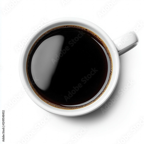 Coffee Cup Top View Isolated