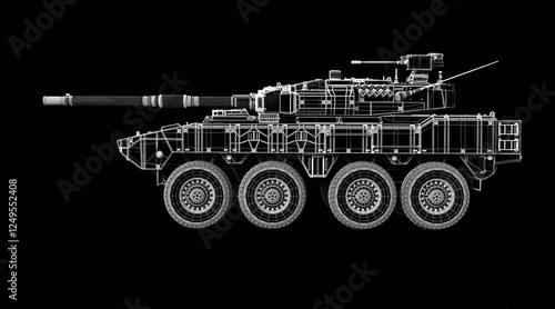Bilde på lerret Armored infantry vehicle