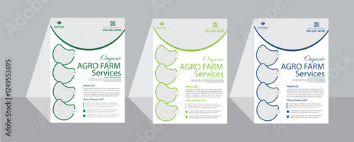 Creative Modern Fresh Clean Clear Simple Agro Based flyer or Agriculture Flyer template design
