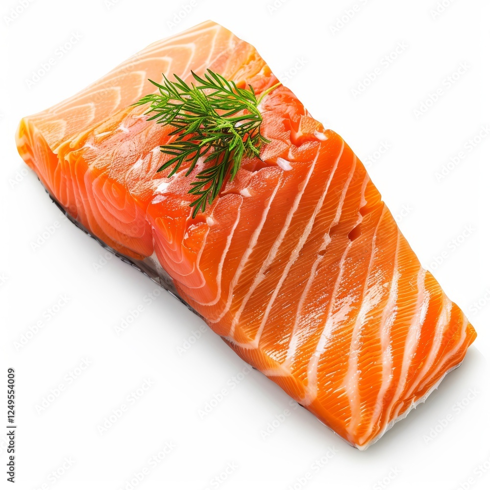 A piece of smoked salmon on a white background, showcasing its rich color and delicate texture. Perfect for culinary, seafood, or gourmet food projects emphasizing freshness and quality. A piece of smoked salmon on a white background, showcasing its rich color and delicate texture. Perfect for culinary, seafood, or gourmet food projects emphasizing freshness and quality.