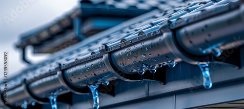 Efficient rainwater management with a residential pvc drainage system for roof runoff control
