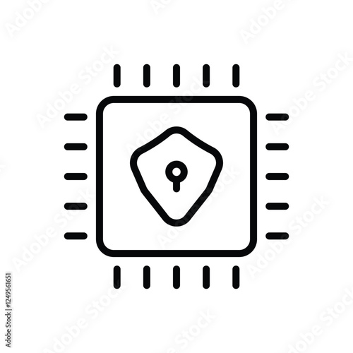 Processor vector icon