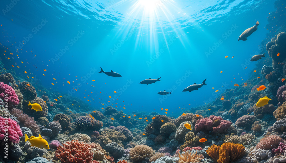 Obraz premium The restored underwater world