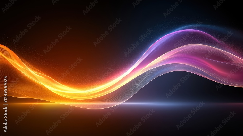 Abstract glowing wave energy background Abstract glowing wave energy background