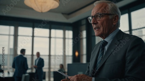 businessman in office