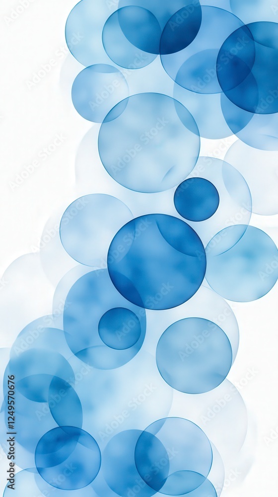Translucent blue circles create a soft, abstract background, evoking a sense of calm and tranquility. Translucent blue circles create a soft, abstract background, evoking a sense of calm and tranquility.