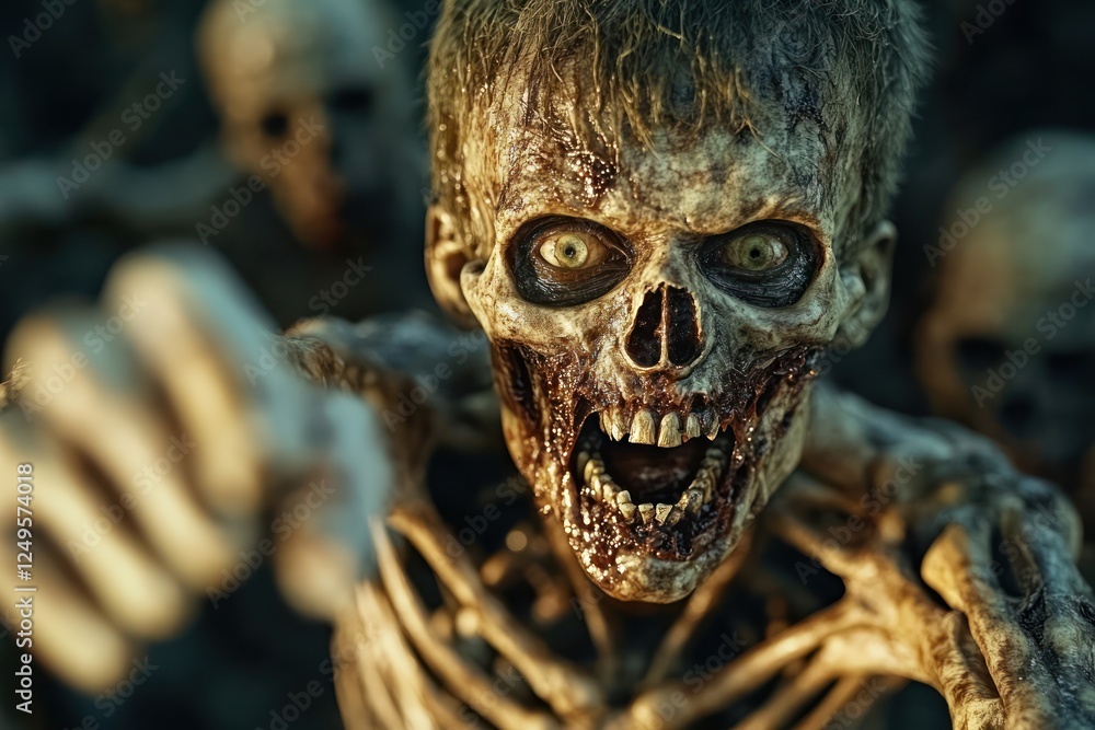 Night of the Undead: Zombies Rise from Cemetery of Bones and Skulls Night of the Undead: Zombies Rise from Cemetery of Bones and Skulls
