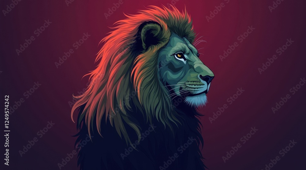 Regal Lion Portrait Regal Lion Portrait