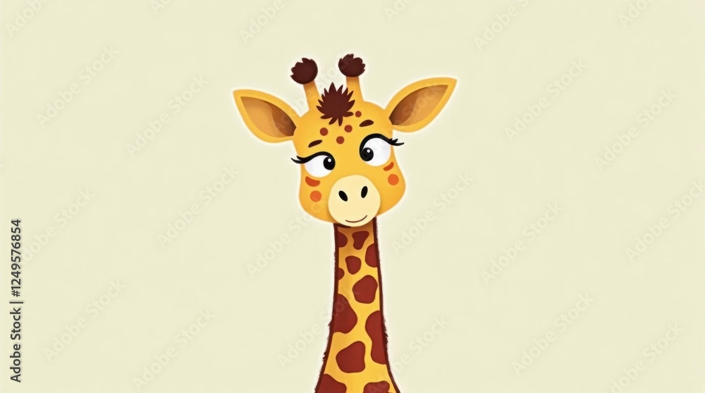 Obraz premium Pastel Giraffe Digital Art