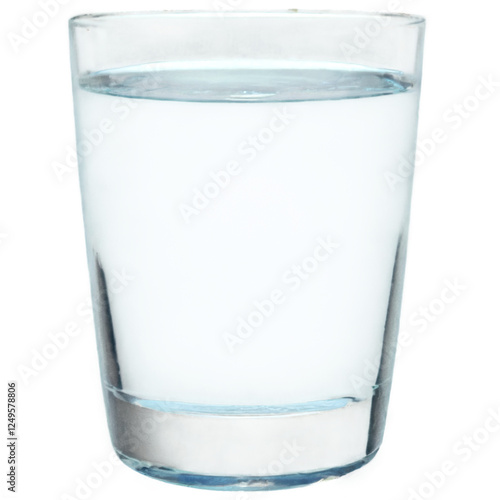 glass of water isolated on transparent background