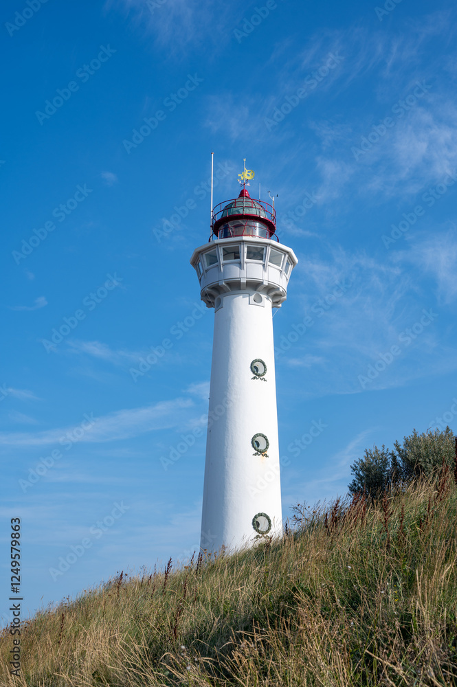 Lighthouse in the dunes of the Dutch town of Egmond aan Zee Lighthouse in the dunes of the Dutch town of Egmond aan Zee