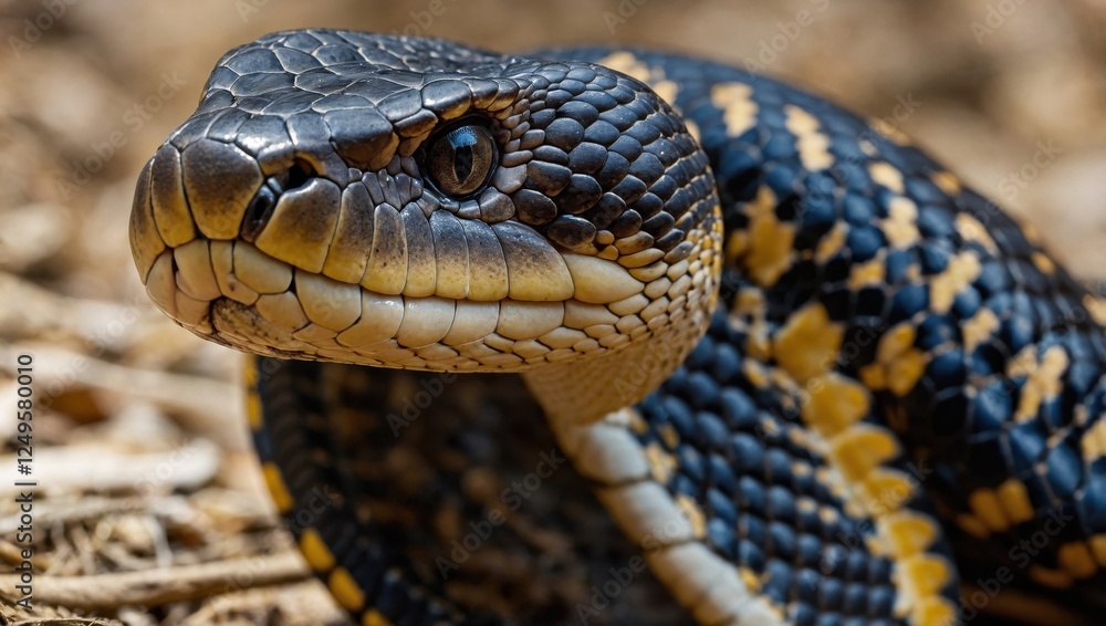 Close-up view of a king cobra Close-up view of a king cobra