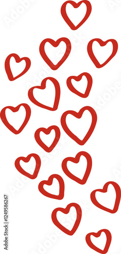 Hearts Flying Valentine's Day