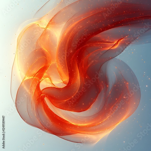 glowing fire swirl abstract light art background photo