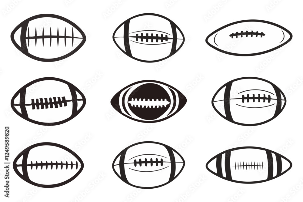 Football SVG Craft Pattern set, Sports Clipart Football Vector & Silhouette Cut Files for Cricut & DIY Projects – Commercial Use Available! Football SVG Craft Pattern set, Sports Clipart Football Vector & Silhouette Cut Files for Cricut & DIY Projects – Commercial Use Available!
