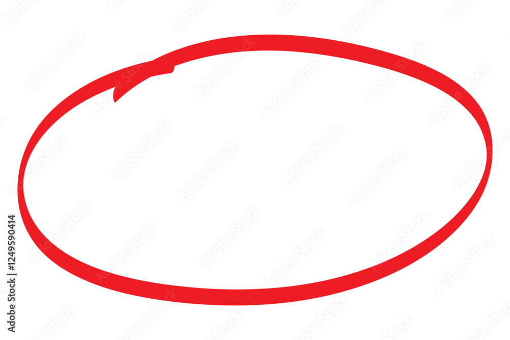 red circle brush stroke marker highlighter red circle brush stroke marker highlighter