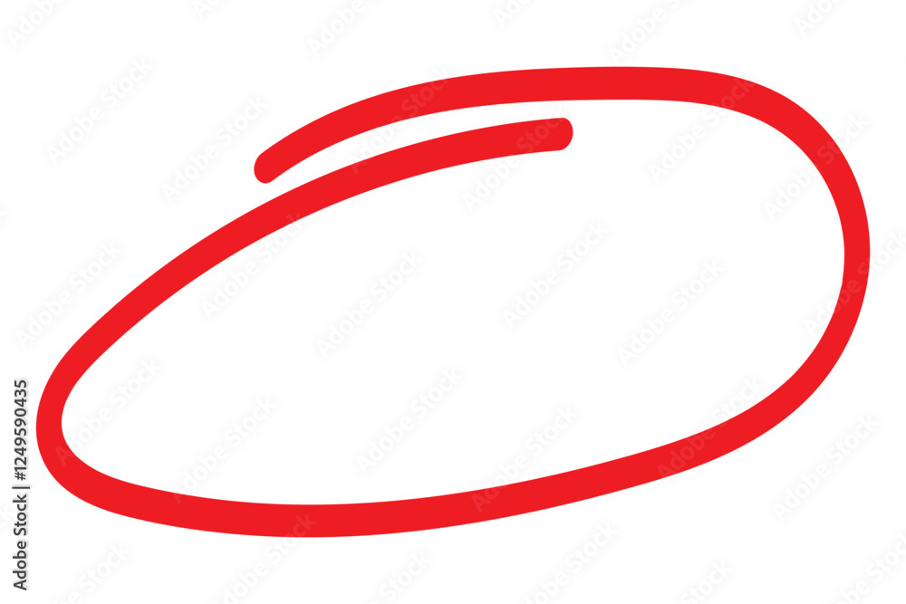 red circle brush stroke marker highlighter red circle brush stroke marker highlighter