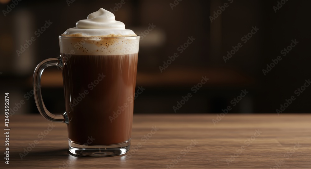 glass of mocha