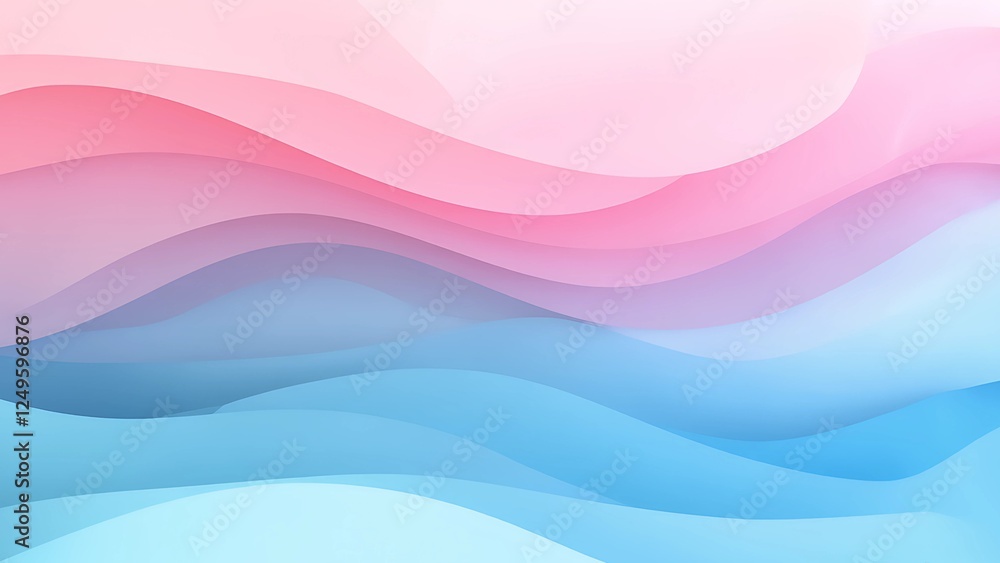 Fototapeta premium Minimalist Pastel Gradient Flow