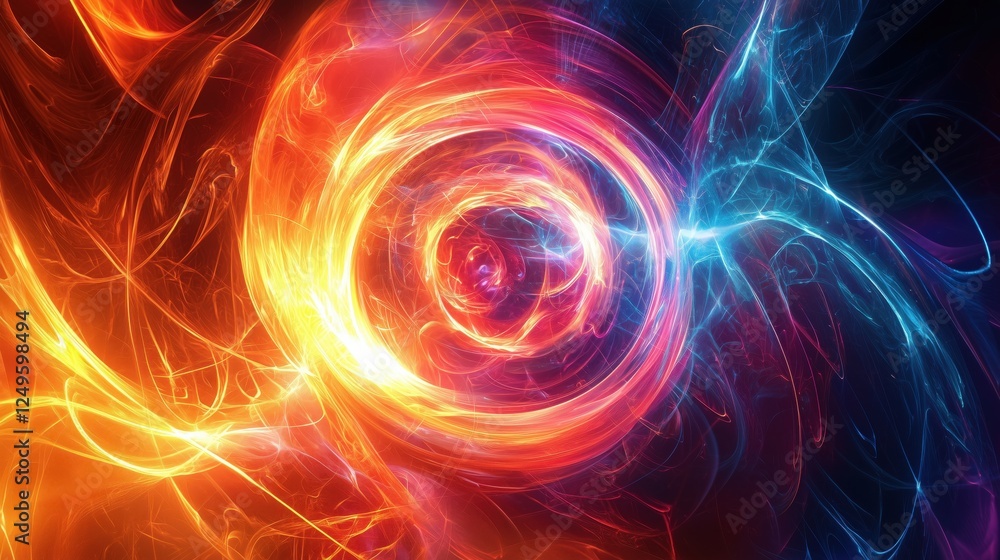 Pulsing Energy Fields in a Quantum World with Soft Glowing Swirls Pulsing Energy Fields in a Quantum World with Soft Glowing Swirls