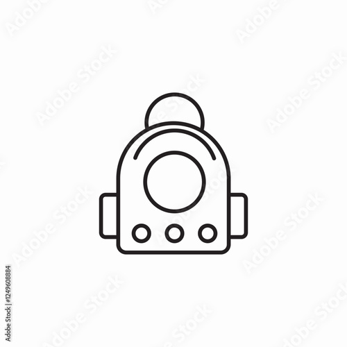 pet carry back pack icon sign vector