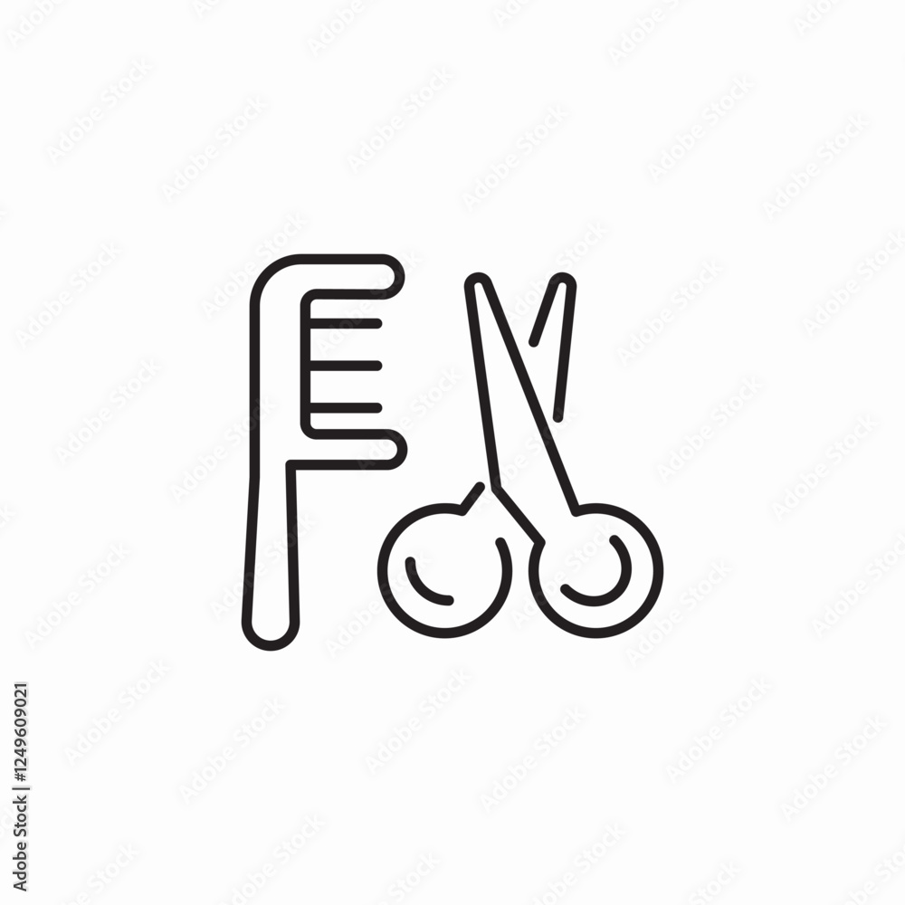 pet grooming kit icon sign vector pet grooming kit icon sign vector
