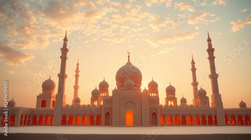 Wallpaper Mural Stunning Sunset Mosque Architecture at Golden Hour Torontodigital.ca